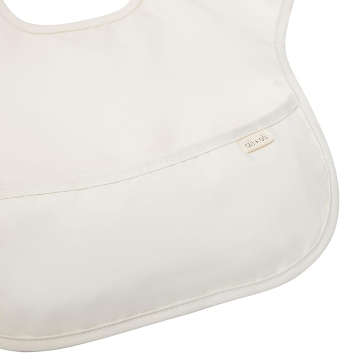 Ali+Oli Smock Bibs for Babies, BPA-Free Oeko-Tex Certified, Waterproof Baby Smock, Machine Washable, Toddlers Ages 6m+