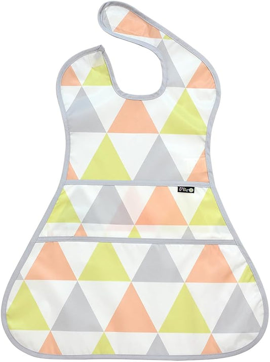 Full Coverage Waterproof Feeding Bib for Toddlers – Extra Long Apron Bib for Mealtime, Self-Feeding, High Chairn