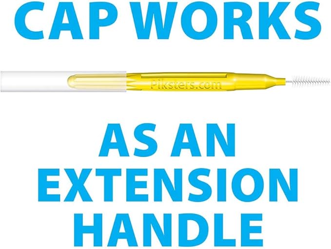 Piksters Interdental Brushes, Size 3, 100 Count (10 x 10 Packs), Interdental Tooth Brush for Medium Gaps, Gum Soft Bristles for Plaque Removal, Safe for Braces (100 pk)