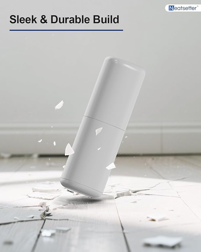 Travel Toothbrushes Holder – Portable Toothbrush Containers with Rinse Cup, Toothpaste Case with Leak-Proof Cover for On-The-Go Oral Care (Grey)