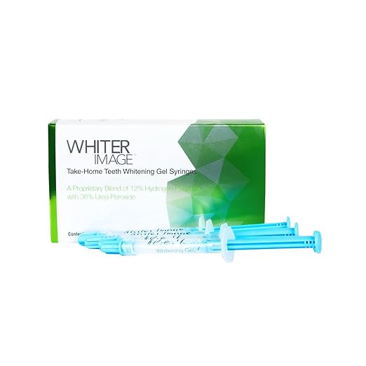 Professional Dental-Grade Teeth Whitening Gel, Sensitivity-Proof, 9% Hydrogen Peroxide Formula - Made in USA - 4 Pack Syringes with Dispensing Tips