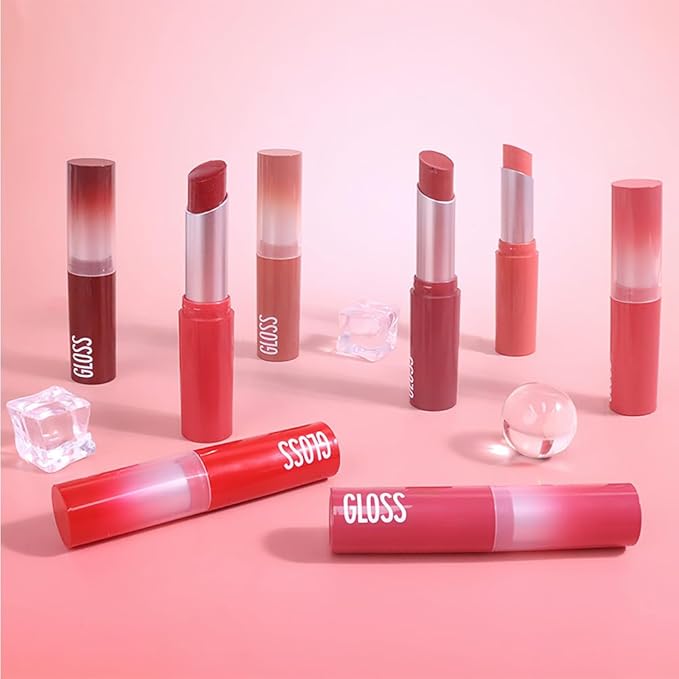 Light Pink Honey Tinted Lip Stain Lip Balm Lip Gloss Lipstick, Sheer Hydrating Lip Stains Tint, Moisturizing Lip Color for All Skin Tones, Nourishing Lip Balm with a Hint of Natural Black Cherry