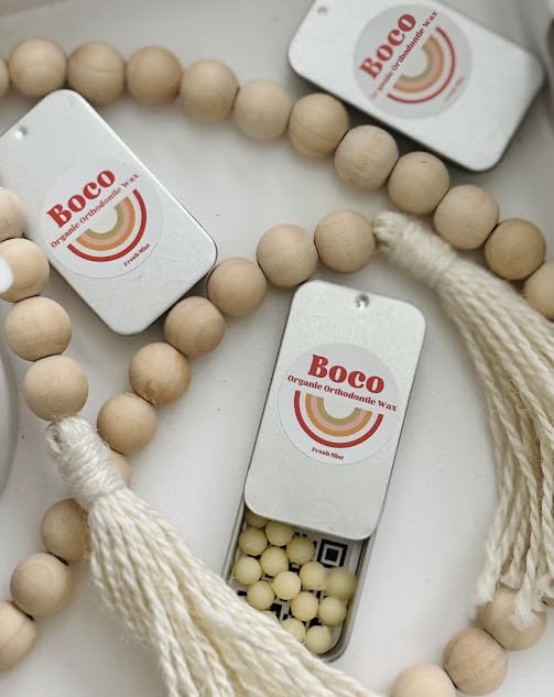 Orthodontic Wax – Original Honey, Natural Braces Protection, Long-Lasting Comfort, Pre-Cut Wax Pieces in Aluminum Travel Case(75 Buttons) - Original Honey