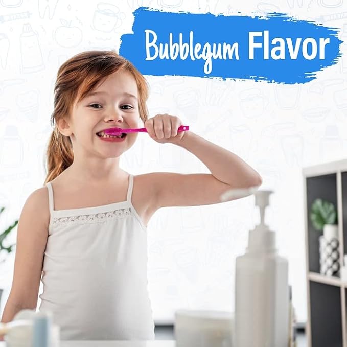 MEGA Pack Kids Disposable Toothbrushes with Paste | Children's Bubblegum Pre-Pasted & Individually Wrapped Toothbrush Bundle | Perfect for School, Camp, Summer Vacation, (36 Pack)