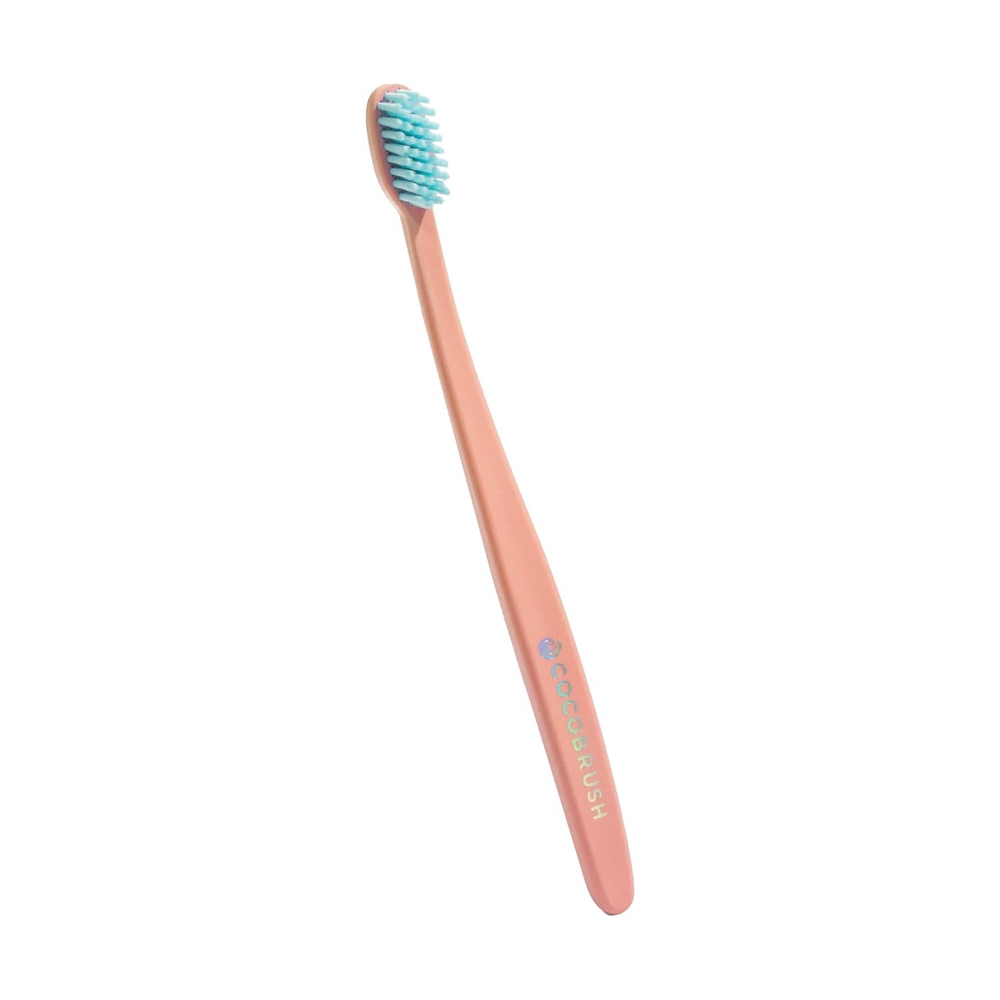 Cocofloss Cocobrush, Ultra-Soft Manual Toothbrush, Dentist-Designed, Gentle on Gums, Made from Recycled Plastic, Orange Zest