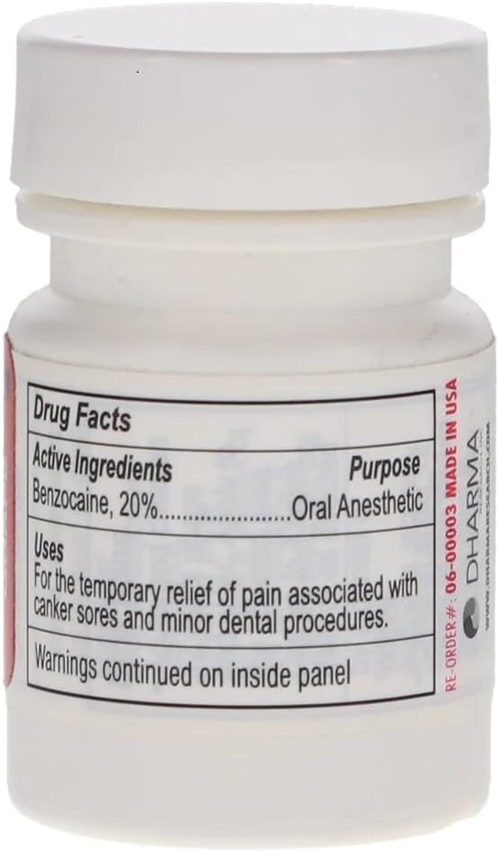 IOLITE Oral Topical Gel with Xylitol and Vitamin E - Gluten Free - Relief for Canker Soars and Dental Pains (1oz, Cherry Tart Dye-Free)