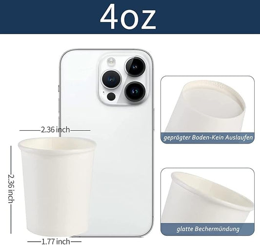 Brandon-super [300 Count - 4 oz] Small Paper Cups, Mouthwash Cups Bathroom Cup Mini Cup Small Disposable Cups