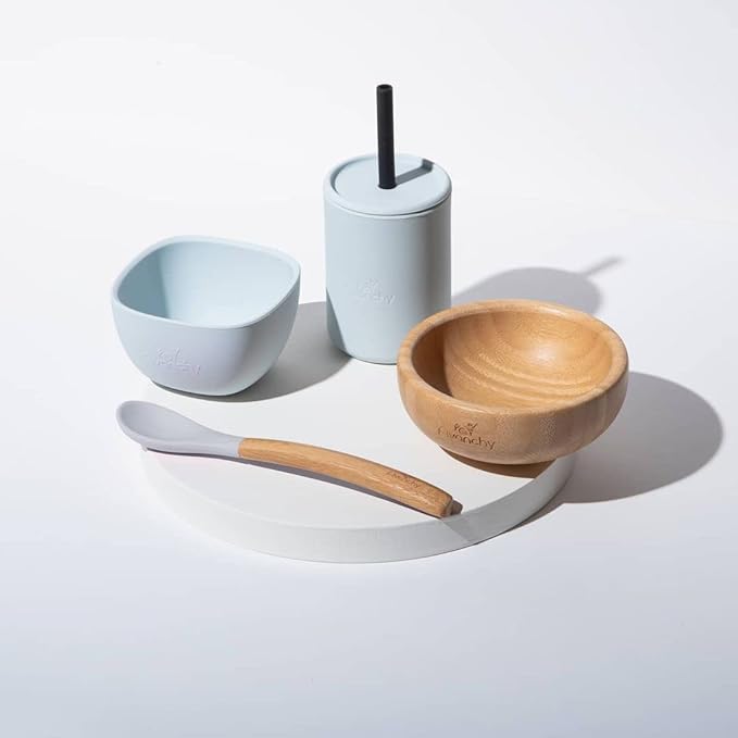 Avanchy Silicone Training Sippy Cup with Straw Lid – For Babies 6+ Months to Toddlers 1 Year Old – 8 oz Infant Water Cup for Baby Led Weaning, Magenta