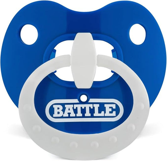 Battle Sports Binky Oxygen Football Mouthguard - Detachable Strap, Maximum Breathability, Works with Braces & No Boiling Required