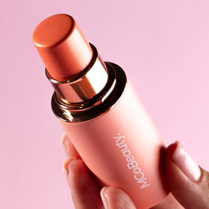 MCoBeauty - Baby Face Multiuse Cream Stick for Lips and Cheeks - Blush Stick in Coral Pearl Shade - Contains Moisturising Jojoba Seed Oil, Coconut Oil and More - Kitty