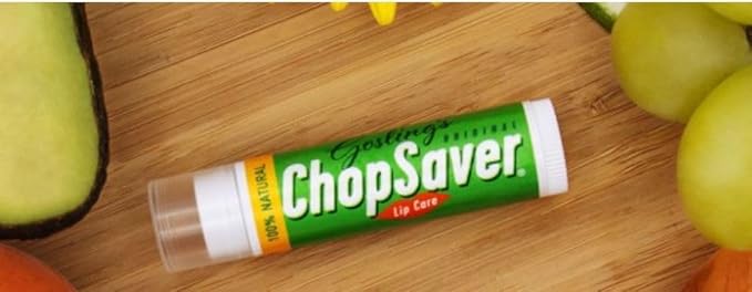 Gosling's Original ChopSaver Lip Care, All Natural Hydrating Lip Balm, Chapstick for Musicians and More, Effective Relief for Dry, Cracked Lips and Skin, Made in USA, 0.15 Oz (Pack of 6)