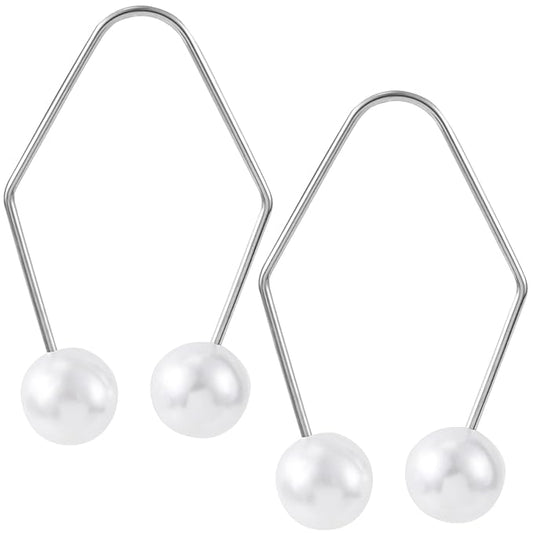 2pcs Natural Dimple Maker for Cheeks, White Facial Muscle Dimple Trainer Shaper, Facial Exerciser Tools for Beautiful Smile