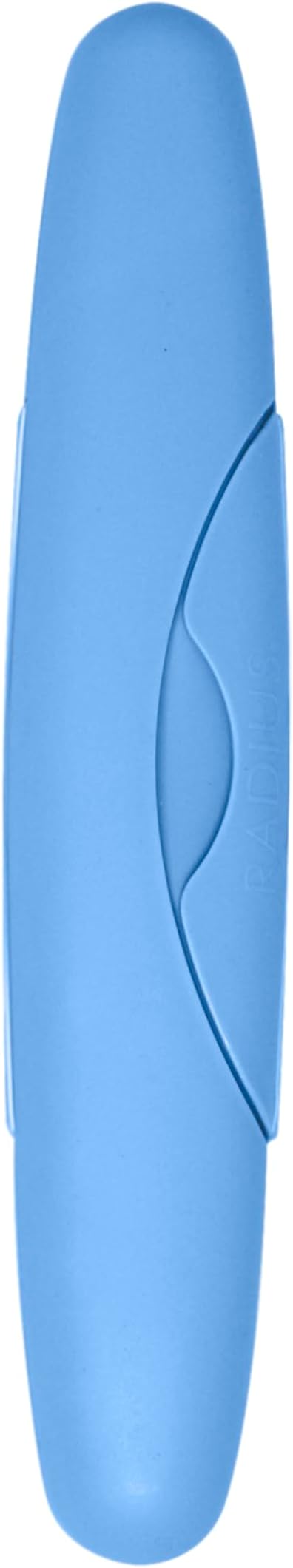 RADIUS Toothbrush Travel Case for Standard Brush, BPA-Free Recycled Plastic, Portable for Bathroom, School, Home, Camping - Light Blue (FITS All Conventional Toothbrush and RADIUS Source Toothbrush)