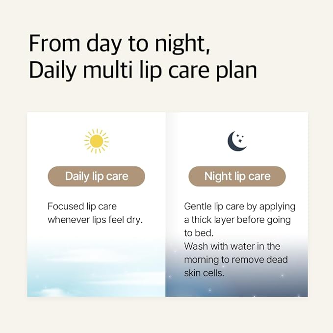 mixsoon Natural Bean Lip Mask Balm - Moisturizing and Softening Lip Care, Fermented Bean and Shea Butter, Vegan Formula for Smooth, Hydrated Lips 11g / 0.37 fl. oz. Korean Glass Skin Care