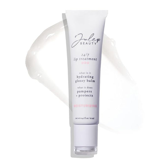 Julep 24/7 Lip Treatment – Hydrating & Glossy Lip Balm and Lip Sleeping Mask with Shea Butter – Moisturize, Protect & Soothe – Vegan & Cruelty-Free - Clear