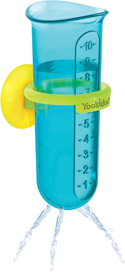 Yookidoo Baby Toddler Bath Toy (Ages 1-3) Spinning Gears & Rotating Googly Eyes - Mold Free Suction Cups Attach to Any Bath Tub or Shower - Spin N Sprinkle Water Lab - Great for Boys, Girls, & Kids