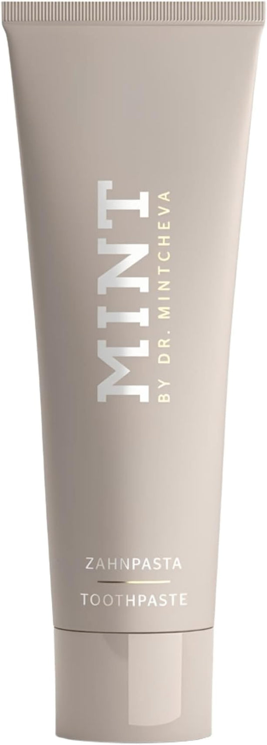 Mint Toothpaste Without Fluoride - Vegan and Without microplastic - Cleans Particularly Thoroughly and Protects reliably - Unique Ultrapolish Technology MPT1 - by Dr. Mintcheva | 2.78 oz