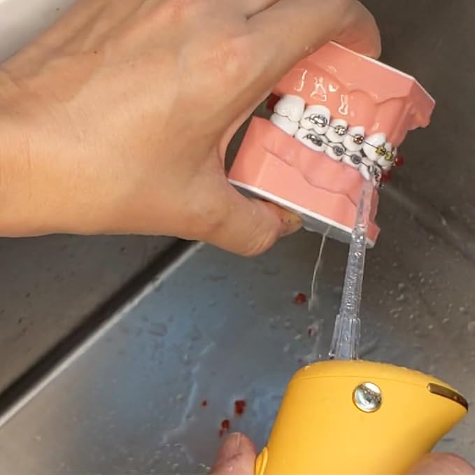 Penguin Pip Kids' Premium Water Dental Flosser Cordless for Teeth, 3 Modes Dental Oral Irrigator, Soft Normal Pulse, Beginners, Braces, Robust Antislip IPX7 Waterproof Powerful Battery Life