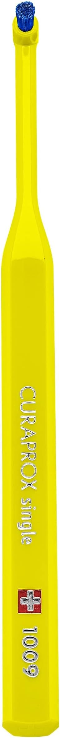 Curaprox CS 1009 Single Toothbrush – Braces, Implants and Isolated Teeth | Ultra-Soft Single Tuft | Targeted Gumline Cleaning