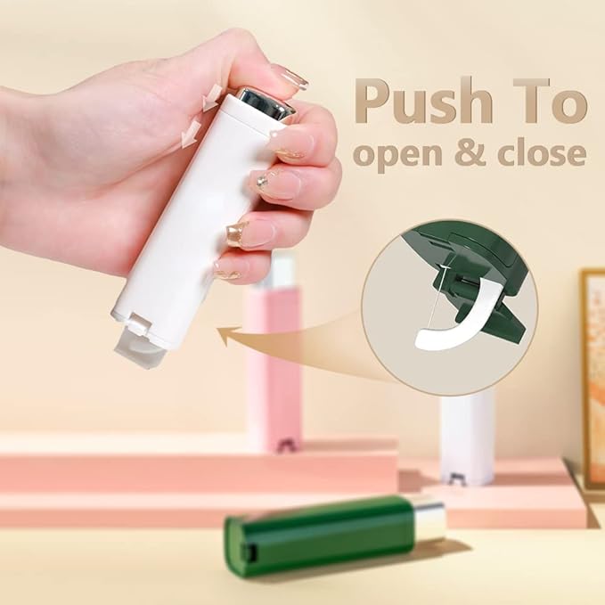 Portable Floss Dispenser with 100 Pcs Dental Floss, Dental Floss Dispenser Dental Floss Picks Case, Upgrade Portable Automatic Floss Dispenser Floss Organizer for Family Travel(6 Pcs Mix color)