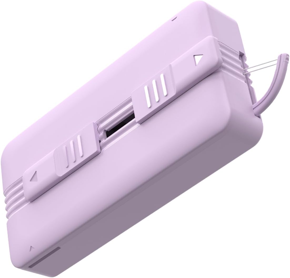 Holy rose Portable Flosser Dispenser with Twin-Line Dental Floss Picks Floss 10 Count,Two-Way Dispense Floss Stick Mint Flavor,Portable Case is Travel Most Effective Tool for Oral Care.