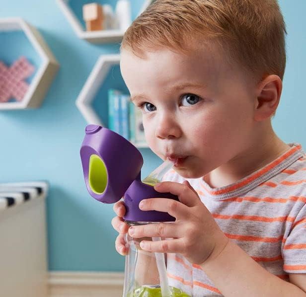 b.box 20oz Tritan Kids Water Bottle –Toddler Drink Bottle with Straw for School, Daycare, Travel w/Easy-Grip Triangular Design, Leak Proof Lid & Handle, BPA Free, Dishwasher Safe (Passion Splash)