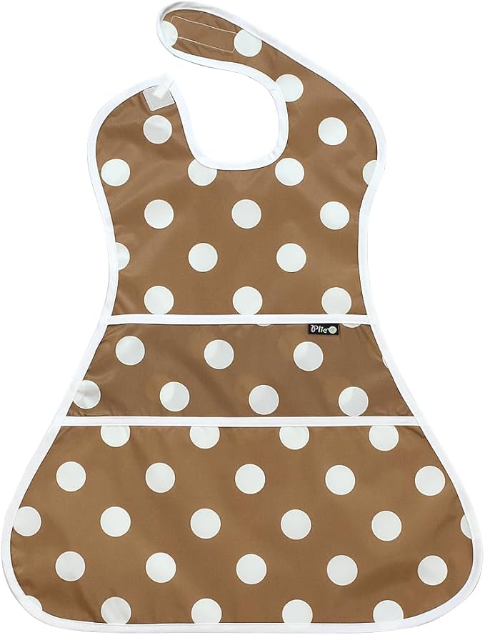 Full Coverage Waterproof Feeding Bib for Toddlers – Extra Long Apron Bib for Mealtime, Self-Feeding, High Chairn