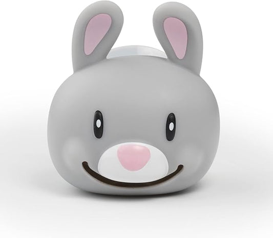 Hoobbe Animal Toothbrush Holder, Kids Suction Toothbrush Holder with Mirror/Glass/Wall Mounted Suction Cup, Bathroom Organizer, Accessories and Decor (Rabbit), for Kids