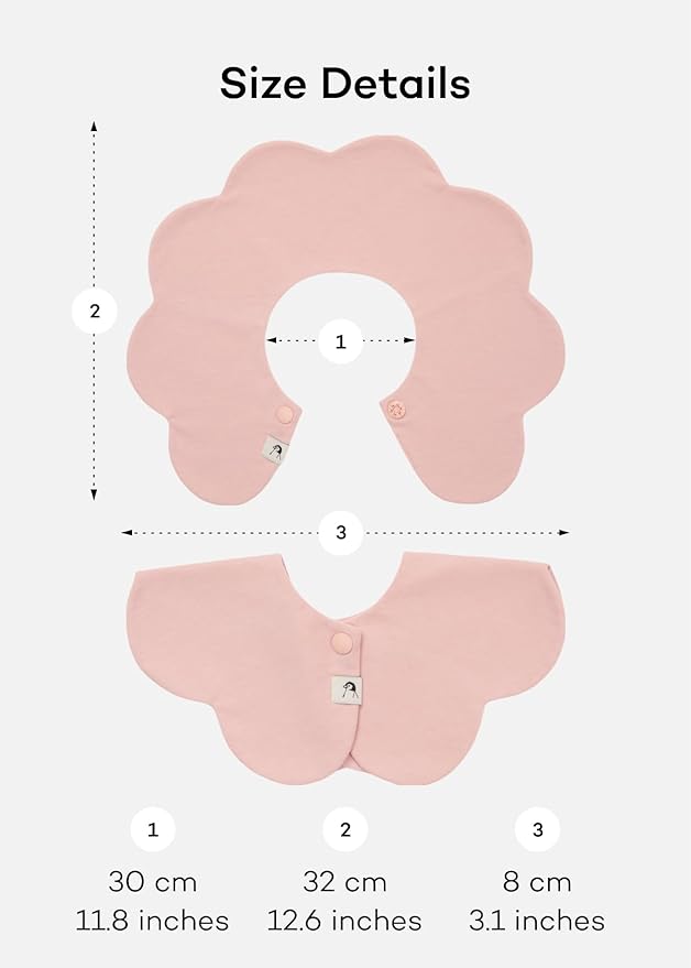 Konny Baby Bibs Set, 360 ° Rotate, Soft and Absorbent Bandana Drooling for Boys Girls baby Essentials