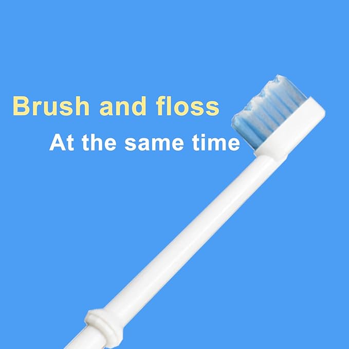 Replacement Tips for Waterpik Aquarius Water Flosser, Compatible with Waterpik Water Flossers Toothbrush Replacement Heads (6 Brush Head Tips)