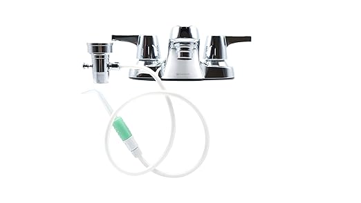 Oral Breeze QuickBreeze Oral Irrigator | Use 15 Seconds Daily for Dental Care on Teeth, Gums, Braces | May Naturally Prevent Gingivitis and Gum Disease for Kids and Adults | Easy Faucet Installation