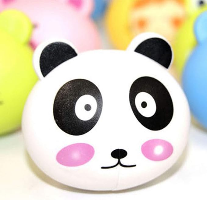 Kids Cartoon Animal for Head Shaped Toothbrush Holder Cover Two Suction Cup