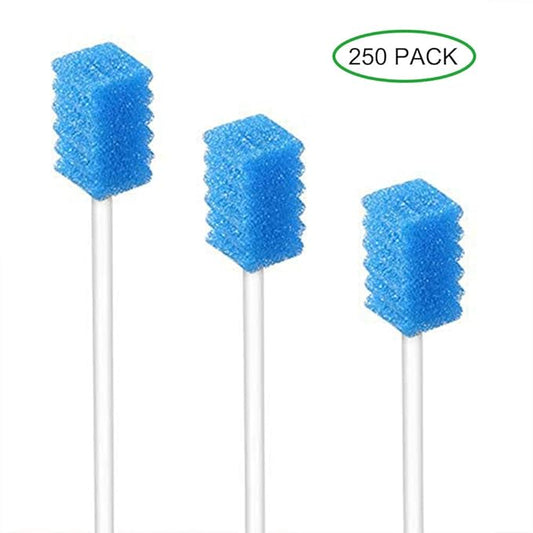 250 Count, ZIZNBA Mouth Swabs Sponge, Disposable Oral Swabs Sterile Unflavored Swabsticks