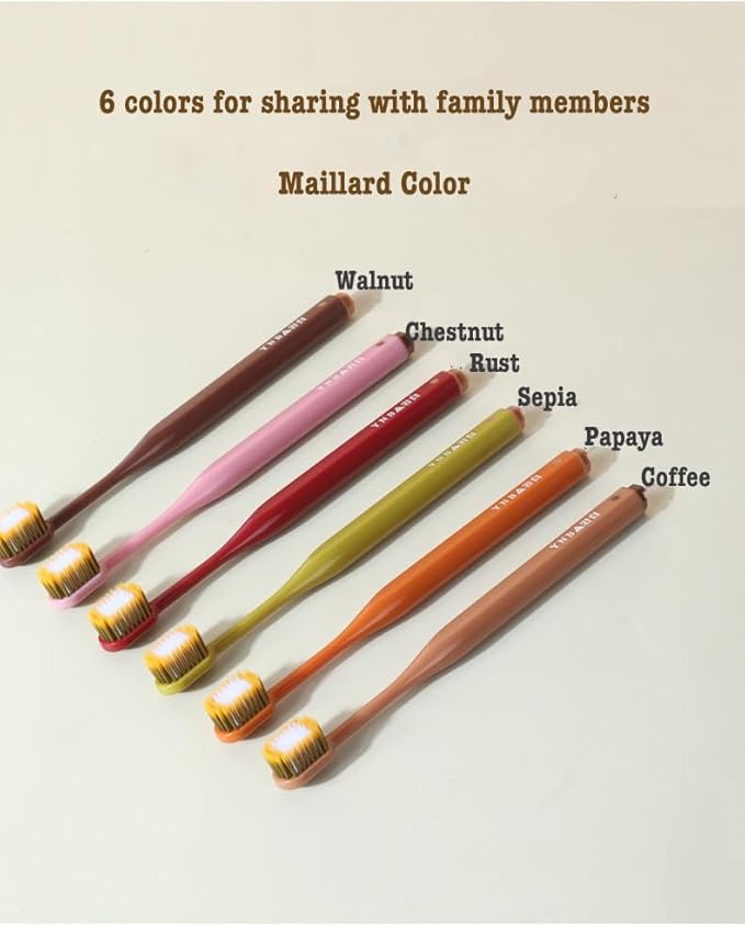 Extra Soft Toothbrush for Sensitive Gums, Wide Head Soft Bristle Toothbrush with Soft Flossing Micro Nano Bristles for Adults, Pregnant Women, Elderly, Braces, 6pcs