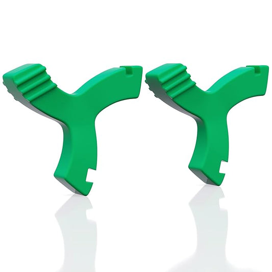 Aligner Chewies for Invisalign, 2 PCS Y-Shaped Chewies for Invisalign Trays Seater Invisible Braces Orthodontic Munchies Dental Chewies (Green/Mint Flavor)