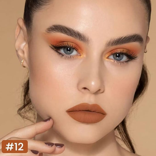 Kaely Nude Brown Longwear Liquid Lip Liner Waterproof, 24 Hour Long Lasting Lip Liner Stain Marker Pen, 2-in-1 Matte Semi Permanent Lipliner & Lipstick, Vegan & Cruelty-Free, 12