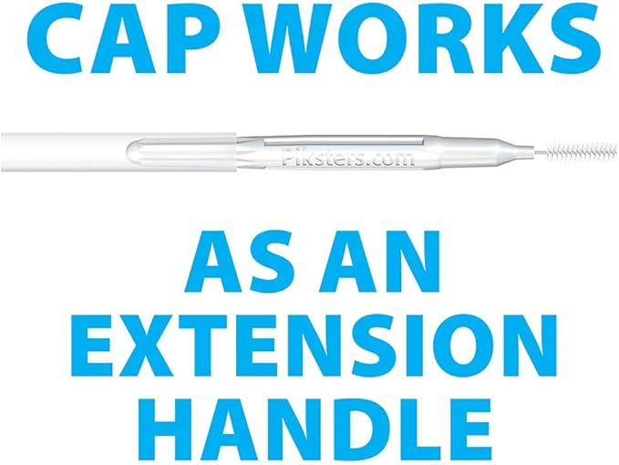 Piksters Interdental Brushes, 35 pk, Size 2, Interdental Tooth Brush for Small & Medium Gaps, Gum Soft Bristles for Plaque Removal, Safe for Braces