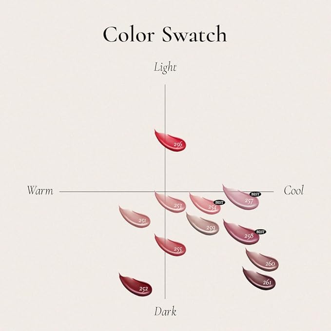 DINTO Blur-Glowy MINI Lip Tint (254 Anima Fortis) - Glossy Finish, Hydrating, Long Lasting, Lightweight Texture, Non-Sticky, Vegan & Cruelty-Free, Korean makeup (11 colors)