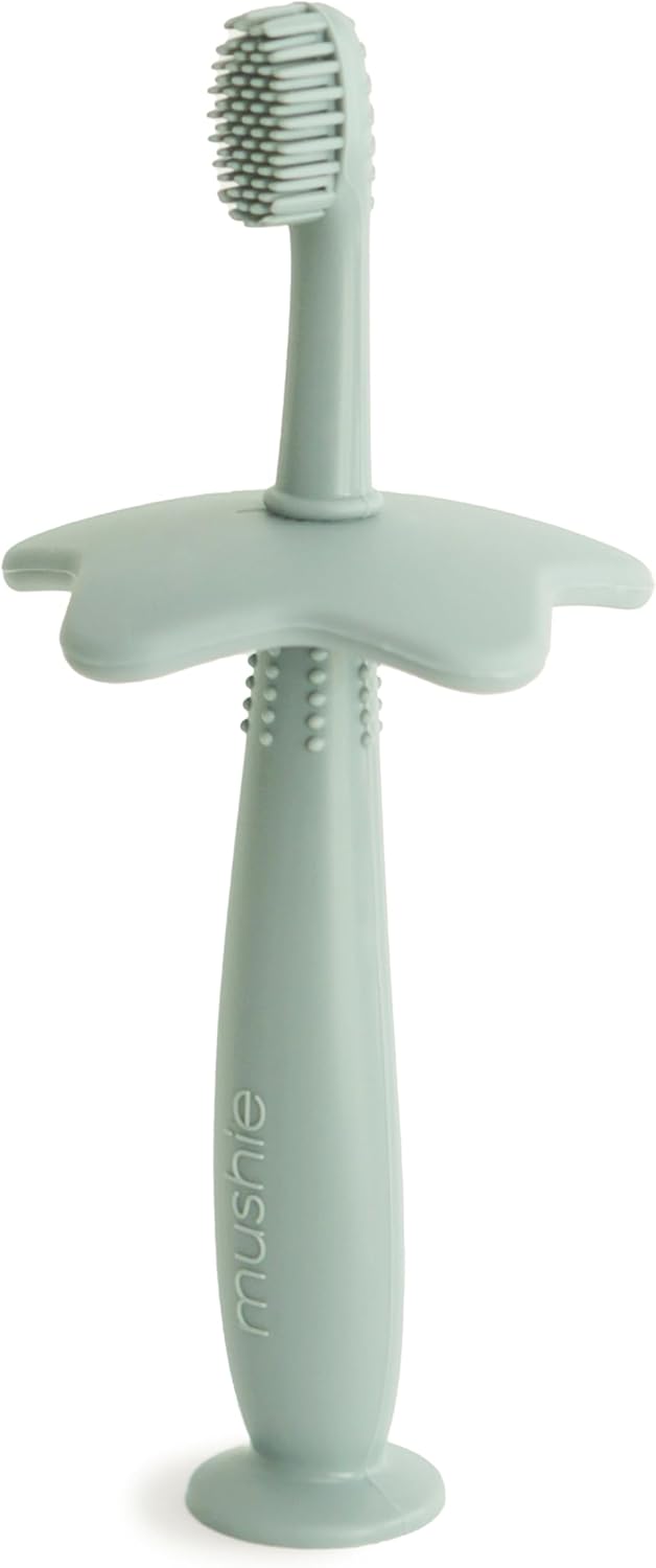 mushie Star Toddler Training Toothbrush (Cambridge Blue)