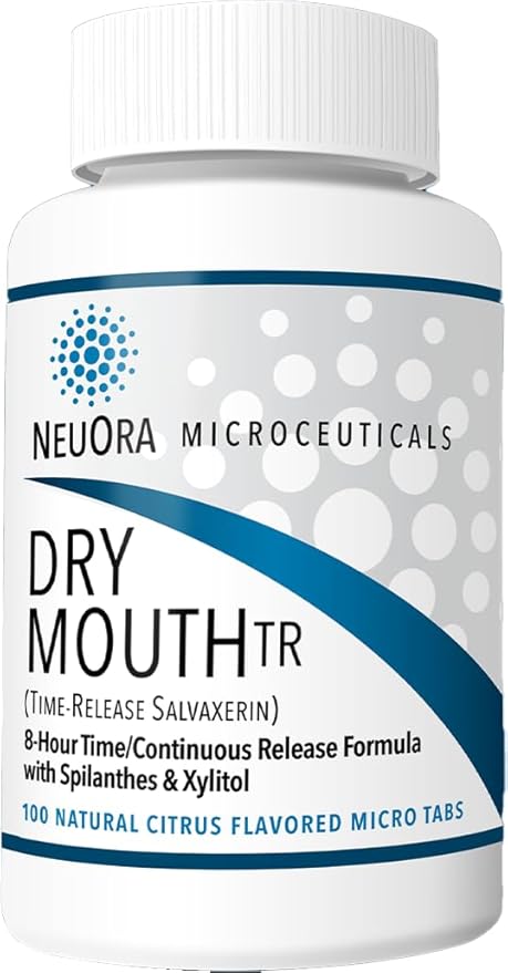 Dry Mouth TR by NeuOra Microceuticals: 8 Hour Time-Release Oral Micro Tabs, 1pk