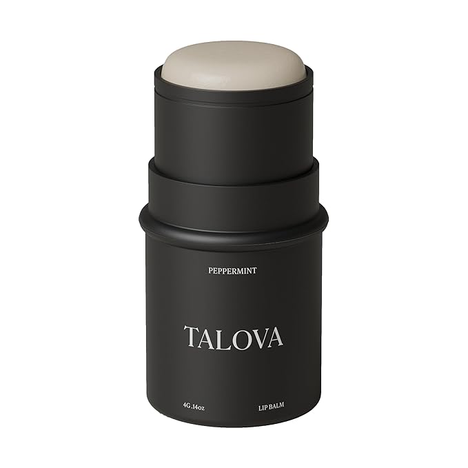 Peppermint Grass-Fed Tallow Lip Balm, Lip Sleeping Mask, Overnight Moisturizer, Natural & Clean Moisturizing Lip Balm w/Vitamins A, D, E, & K, Nourishes & Smooths Texture, Dry & Chapped Lips
