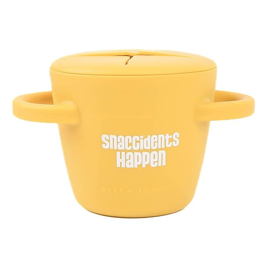 Snack Cups for Toddlers by Bella Tunno, Silicone Spill Proof Food Container with Lid, Babies & Kids 6-12 Months, Snaccidents