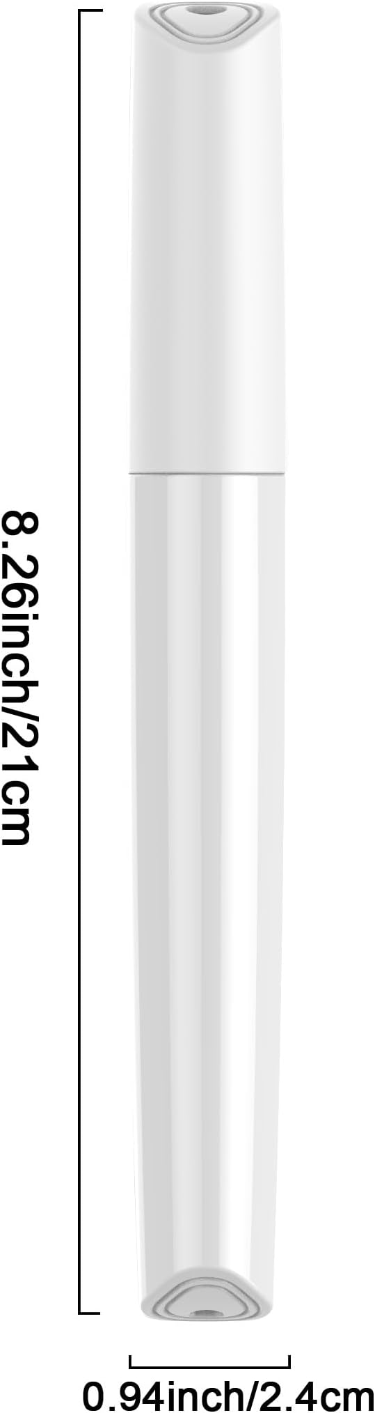 Portable Travel Toothbrush Case, Lipstick–like Plastic Toothbrush Holder Toothbrush Case Breathable Design with Air Hole More Hygienic Toothbrush Tube for Home Daily Travelling (White)