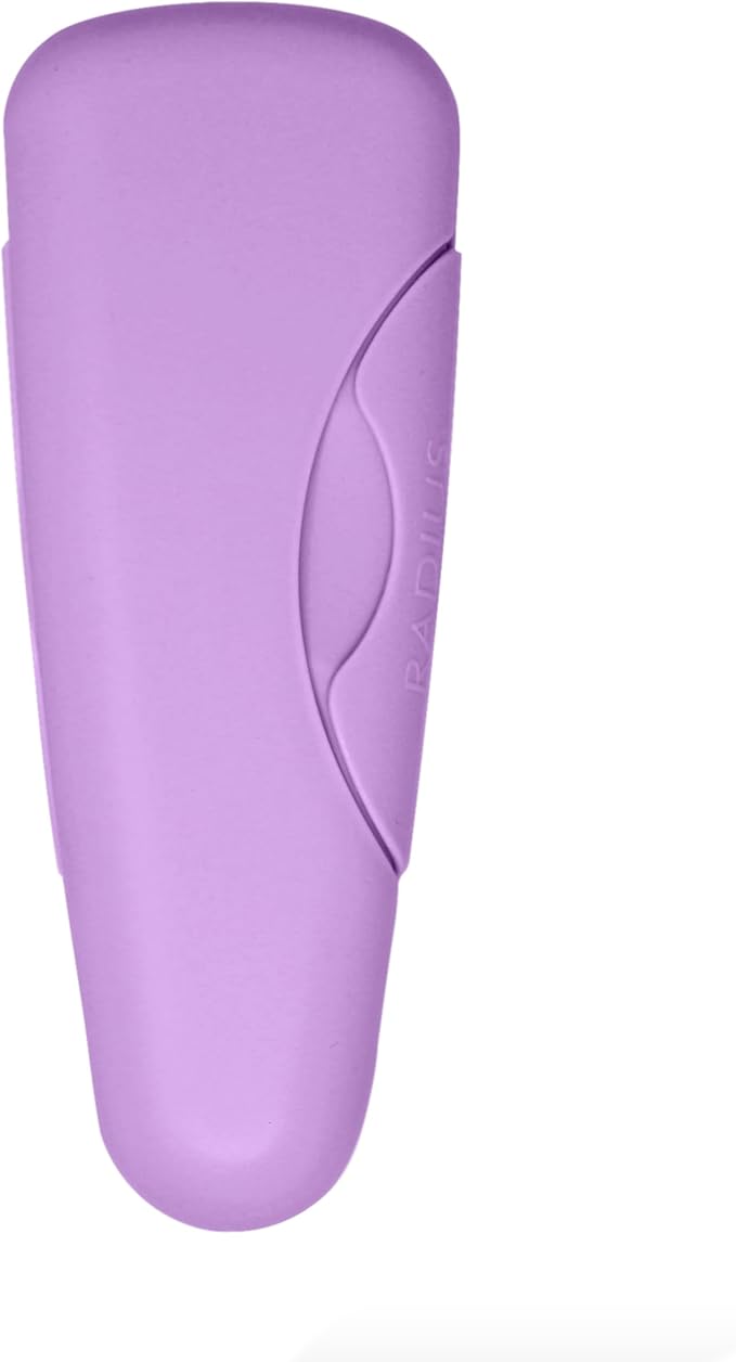 RADIUS Travel Case Value Pack, 3 Count (Toothbrush, Razor, Soap), BPA-Free Recycled Plastic, Portable for Bathroom, School, Home, Camping - Lavender