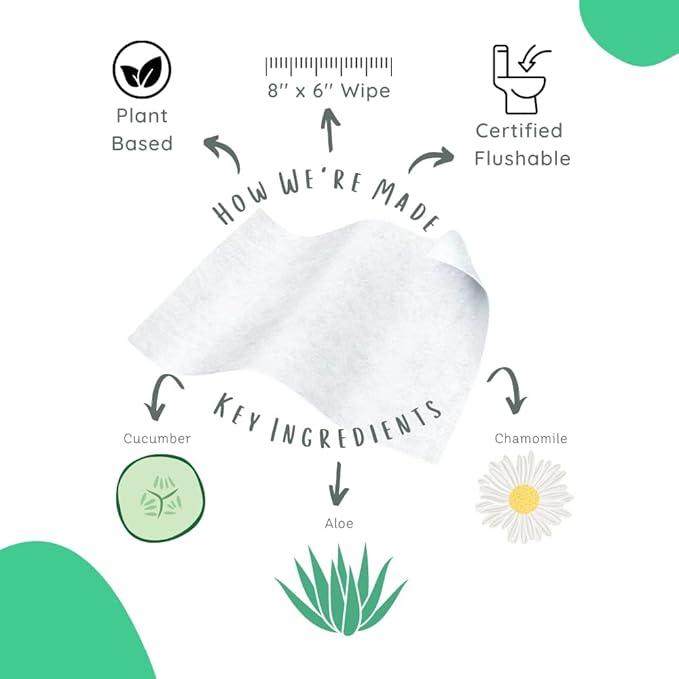 Stall Mates Wipes - Try Me Pack | Flushable Wipes | Individually Wrapped | Travel Friendly | Unscented with Vitamin-E & Aloe | (10 on-the-go singles)