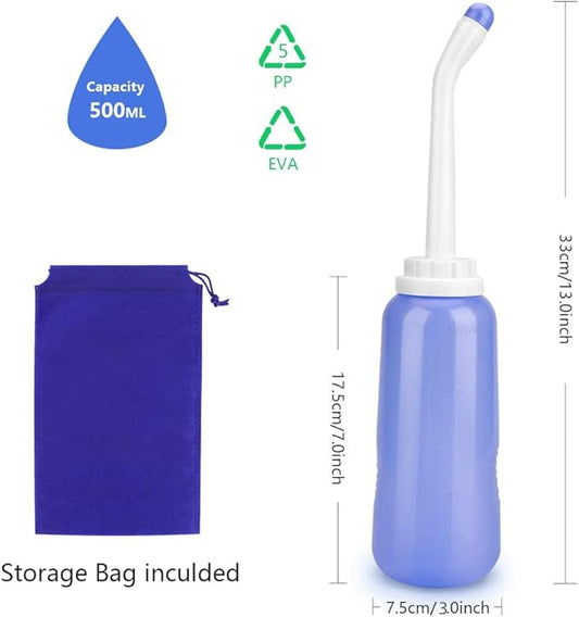 Portable Bidet Bottle for Travel Personal Hygiene Care Manual Bidet (13in)