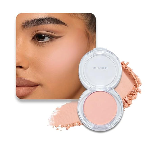 Blush for Cheeks Makeup Palette, Natural Matte Cream Powder Single Blushes for Eye and Cheek, Buildable Long-Lasting Color,Vegan & Cruelty-Free,Everyday Makeup Look for Women,#05-Nude Skin Tone