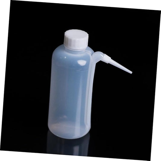 PRETYZOOM 500ml Plastic Wash Bottle Wide Mouth Squeeze Bottle for Cleaning and Irrigation Portable Rinse Squeezable Design