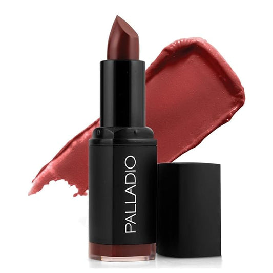 Palladio Herbal Matte Lipstick, Creamy and Full Coverage Long Lasting Matte Lipstick, Chianti