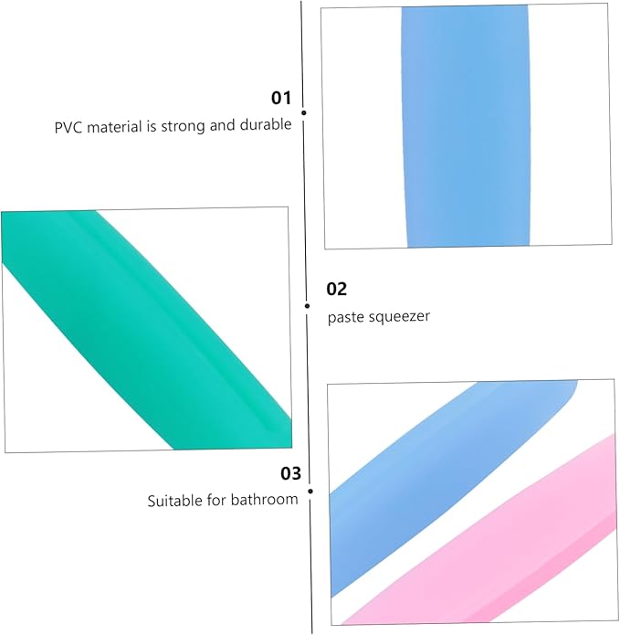 20pcs Toothpaste Squeezer Toothpaste Extruder for Easy Squeeze Made of for Creams Cleansers Random Colors